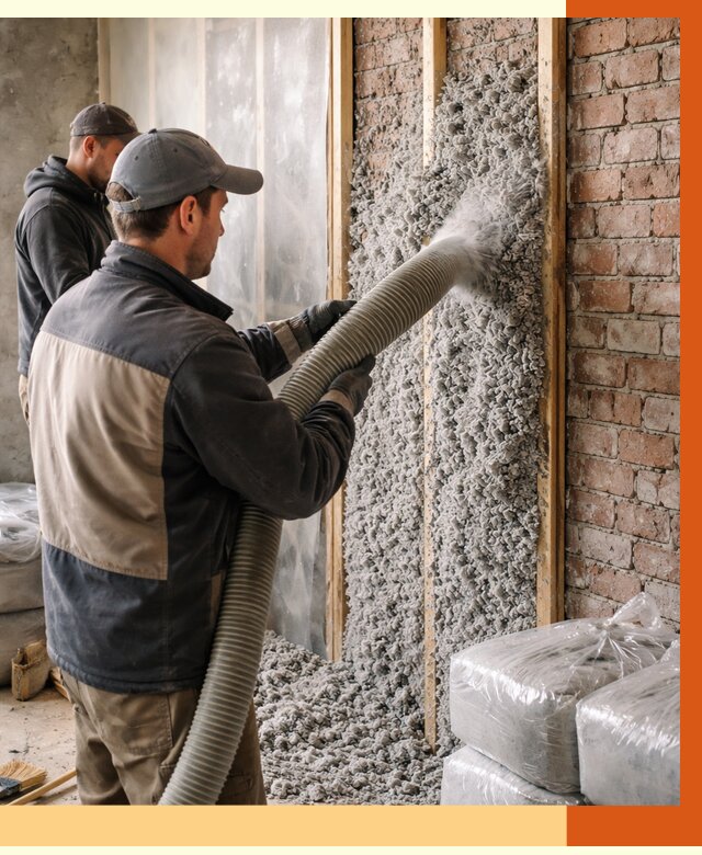 Утепление кирпичного дома эковатой в Усть-Лабинске от 2401 руб./м² | ТепломастерУлб